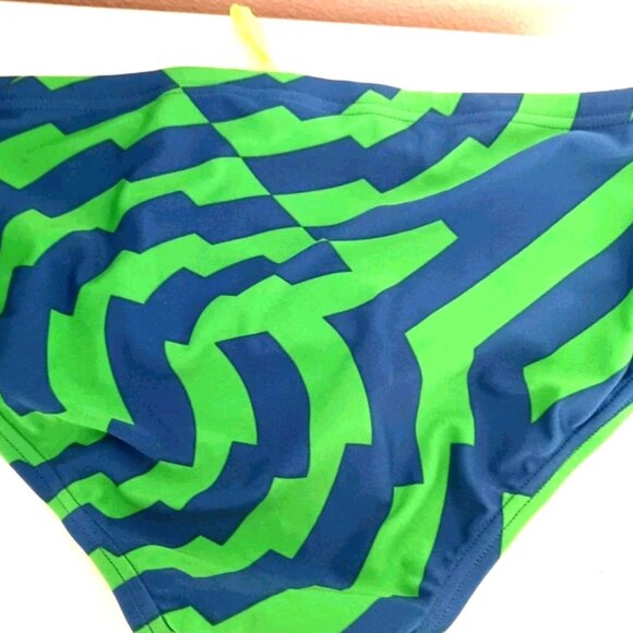 Mens Speedo St Vortex Maze Pro LT Brief Swimsuit Size 38 Blue- Green New Tags - Picture 4 of 7